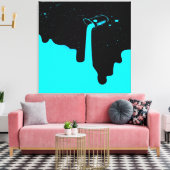 Opgegoten canvasprint met spanframe canvas afdruk (Insitu (Woonkamer))
