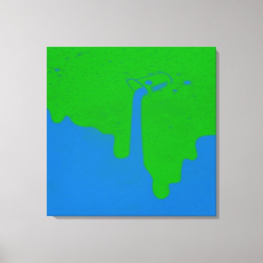 Opgegoten canvasprint met spanframe canvas afdruk (Voorkant)