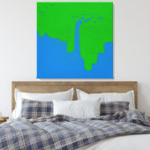 Opgegoten canvasprint met spanframe canvas afdruk (Insitu (Slaapkamer))