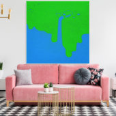 Opgegoten canvasprint met spanframe canvas afdruk (Insitu (Woonkamer))