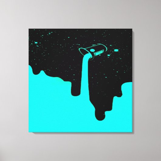 Opgegoten canvasprint met spanframe canvas afdruk (Voorkant)