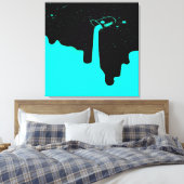 Opgegoten canvasprint met spanframe canvas afdruk (Insitu (Slaapkamer))