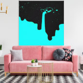 Opgegoten canvasprint met spanframe canvas afdruk (Insitu (Woonkamer))