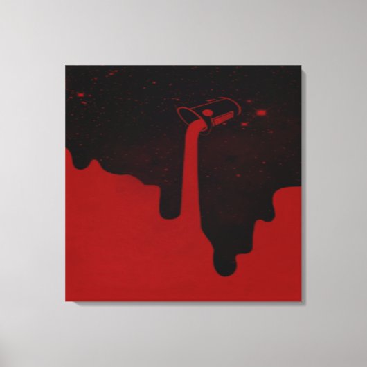 Opgegoten canvasprint met spanframe canvas afdruk (Voorkant)