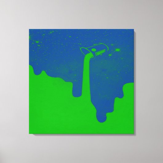 Opgegoten canvasprint met spanframe canvas afdruk (Voorkant)