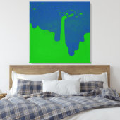 Opgegoten canvasprint met spanframe canvas afdruk (Insitu (Slaapkamer))
