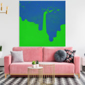 Opgegoten canvasprint met spanframe canvas afdruk (Insitu (Woonkamer))