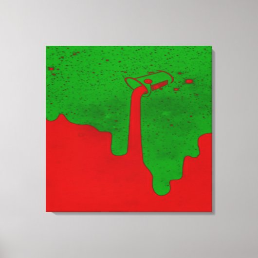 Opgegoten canvasprint met spanframe canvas afdruk (Voorkant)