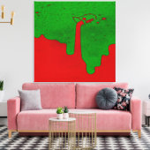 Opgegoten canvasprint met spanframe canvas afdruk (Insitu (Woonkamer))