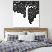 Opgegoten canvasprint met spanframe canvas afdruk (Insitu (Slaapkamer))