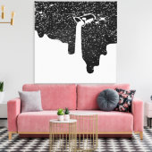Opgegoten canvasprint met spanframe canvas afdruk (Insitu (Woonkamer))