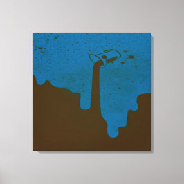 Opgegoten uitgerekte canvasprint canvas afdruk