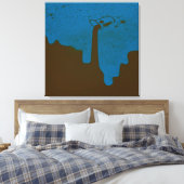 Opgegoten uitgerekte canvasprint canvas afdruk (Insitu (Slaapkamer))