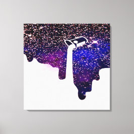 Opgegoten uitgerekte canvasprint canvas afdruk