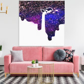 Opgegoten uitgerekte canvasprint canvas afdruk (Insitu (Woonkamer))