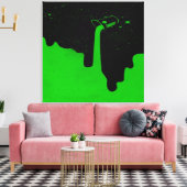 Opgegoten uitgerekte canvasprint canvas afdruk (Insitu (Woonkamer))