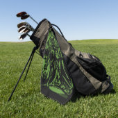 Opgegrauwde Horrors van Dode Mijnwerkers voor Hall Golfhanddoek (Groen)