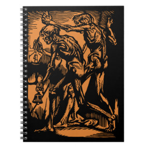 Opgegrauwde verschrikkingen van dode mijnwerkers v notitieboek