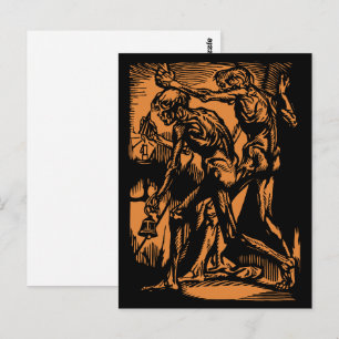 Opgegraven Horrors van Dode Mijnwerkers voor Hallo Briefkaart