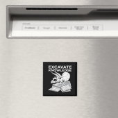 Opgegraven kennis grappige triceratops schedel fos magneet (Insitu (Vaatwasser))