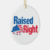Opgegroeid als Republikein Keramisch Ornament (Rechts)