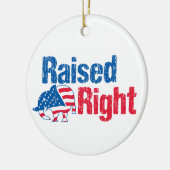 Opgegroeid als Republikein Keramisch Ornament (Links)