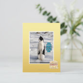 Opgegroeid door pinguïns briefkaart (Staand voorkant)