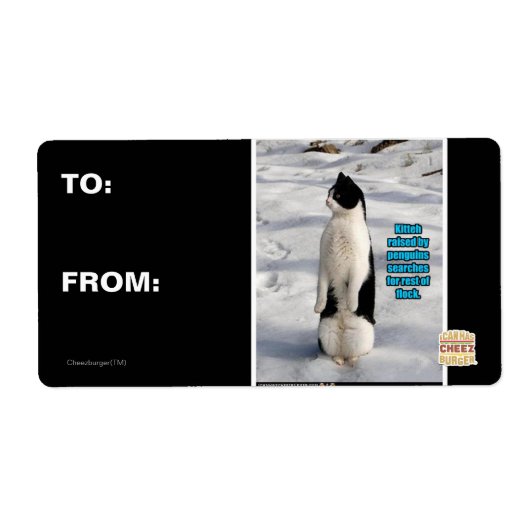 Opgegroeid door pinguïns etiket (Voorkant)