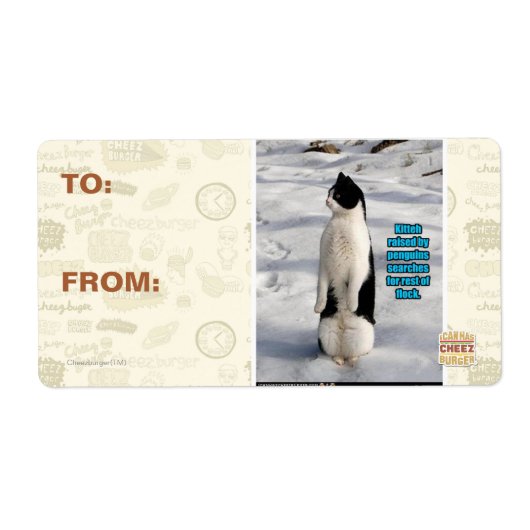 Opgegroeid door pinguïns etiket (Voorkant)