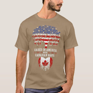 Opgegroeid in Amerika met Canadese roots T-shirt