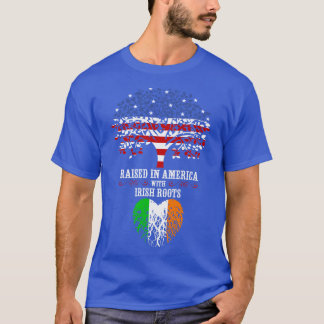 Opgegroeid in Amerika met Ierse roots T-shirt