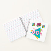 "Opgegroeid in de jaren '90" retro graphic Notitieboek (Binnen)