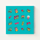 "Opgegroeid in de jaren '90" retro graphic Notitieboek (Achterkant)