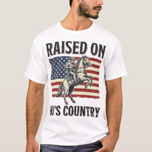 Opgegroeid met 90s Country Cowboy Western T-shirto T-shirt