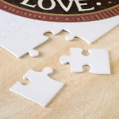 Opgegroeid met liefde Logo Puzzel Legpuzzel (Zijkant)