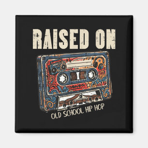 Opgegroeid met Old School Hip Hop Deze Tape 80s 90 Magneet