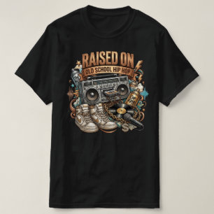 Opgegroeid met Old School Hip Hop Retro Street 80s T-shirt