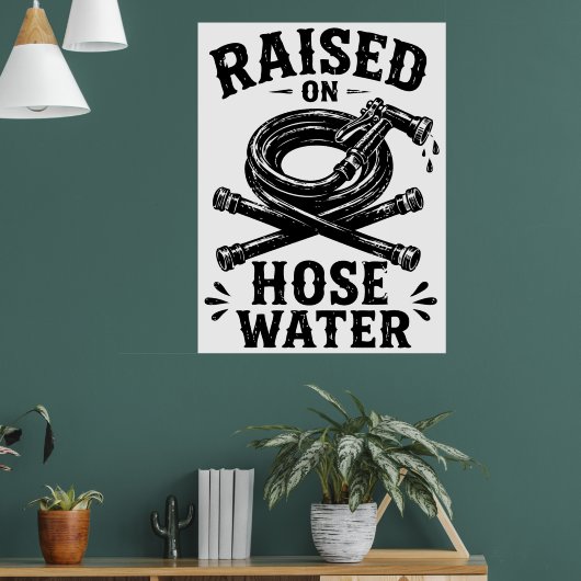 Opgegroeid met slangwater poster (Woonkamer 1)
