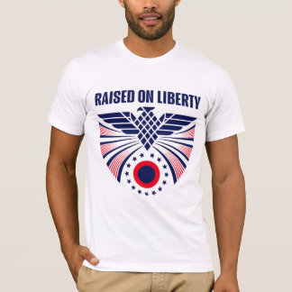 Opgegroeid met vrijheid patriottisch Amerikaans T- T-shirt