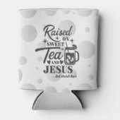 “Opgegroeid met Zoete Ijsthee & Jezus” Koozie Fles (Voorkant)