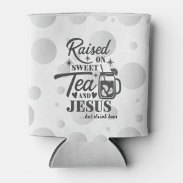 “Opgegroeid met Zoete Thee & Jezus” Koozie Fleskoe