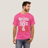 Opgegroeid op 80's RB DJ Music T-shirt (Voorkant volledig)