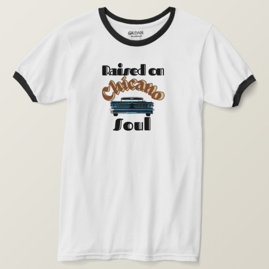 Opgegroeid op Chicano Soul T-shirt (Design voorkant)