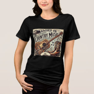 Opgegroeid op Country Music T-shirt