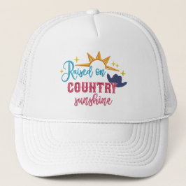 Opgegroeid op Country Sunshine Quote Cowboy Pet