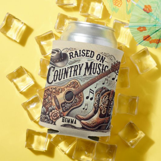 Opgegroeid op countrymuziek blikjeskoeler (Insitu Zomer)