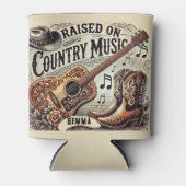 Opgegroeid op countrymuziek blikjeskoeler (Voorkant)