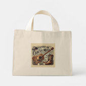 Opgegroeid op countrymuziek mini tote bag (Achterkant)