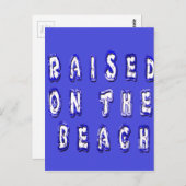 Opgegroeid op het strand: Serene Beach Life Memori Briefkaart (Voorkant / Achterkant)