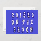 Opgegroeid op het strand: Serene Beach Life Memori Briefkaart (Voorkant / Achterkant)